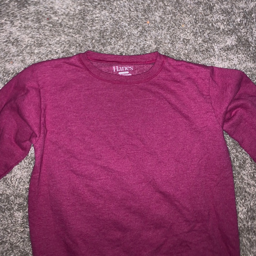 Hanes Womens Red / Pink Pullover - Picture 5 of 7